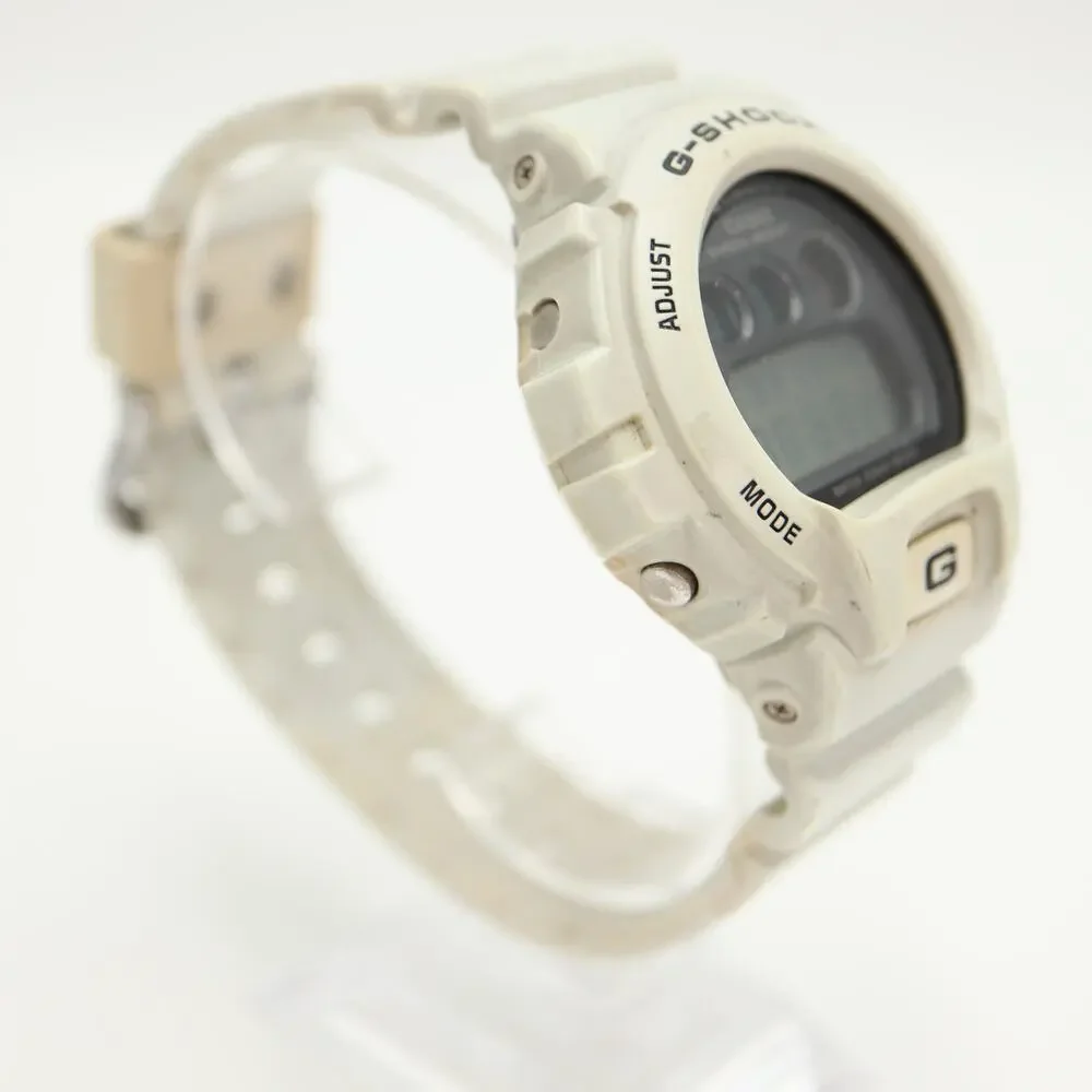 Casio G Shock DW-6900FS White 51mm Digital Watch Alarm Chrono w New Battery